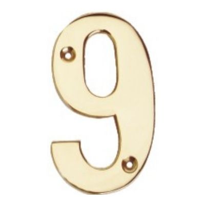Flat Brass Numeral No. 0